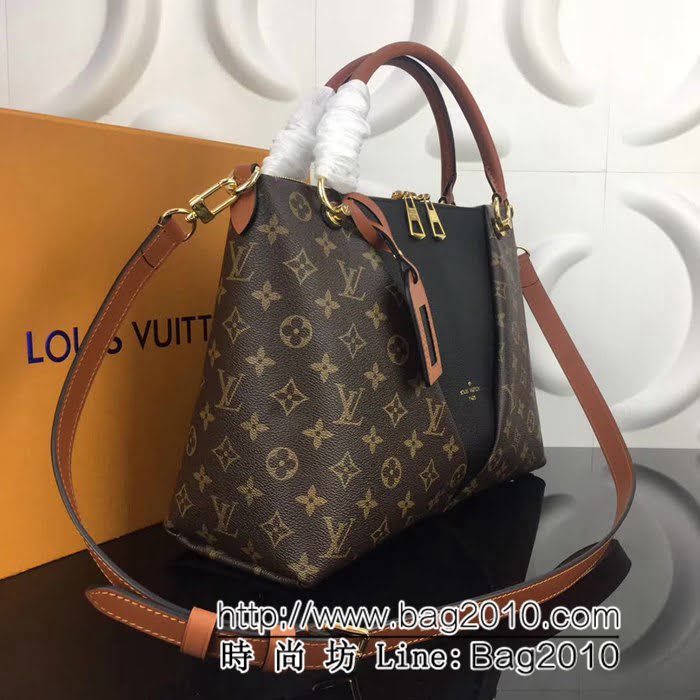 路易威登LV頂級原單 M43951牛皮V形V Tote MM手提肩背包 YDH2164